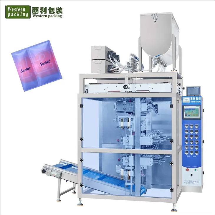 Машина за пуњење и затварање течности за кесице